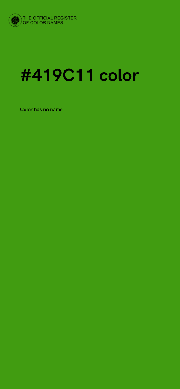 #419C11 color image