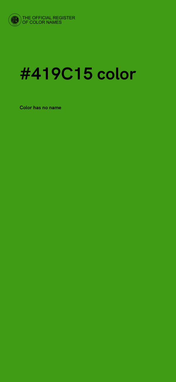 #419C15 color image