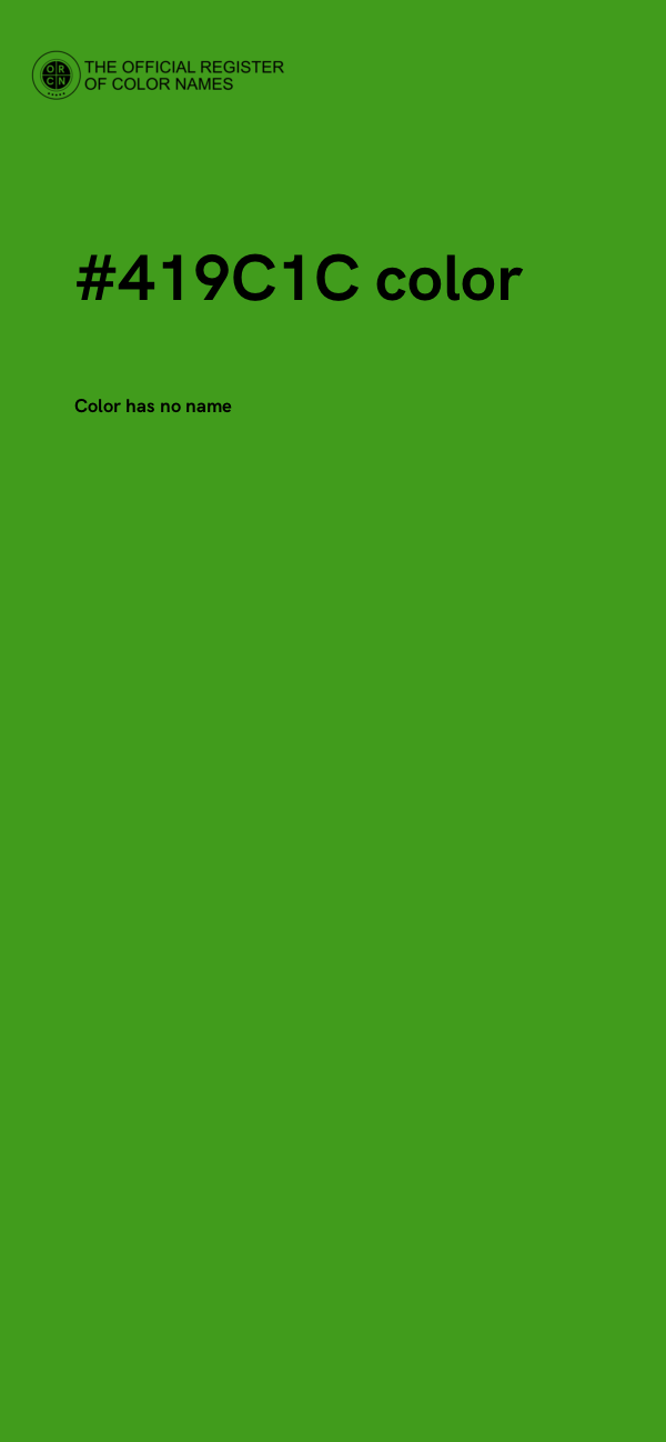 #419C1C color image