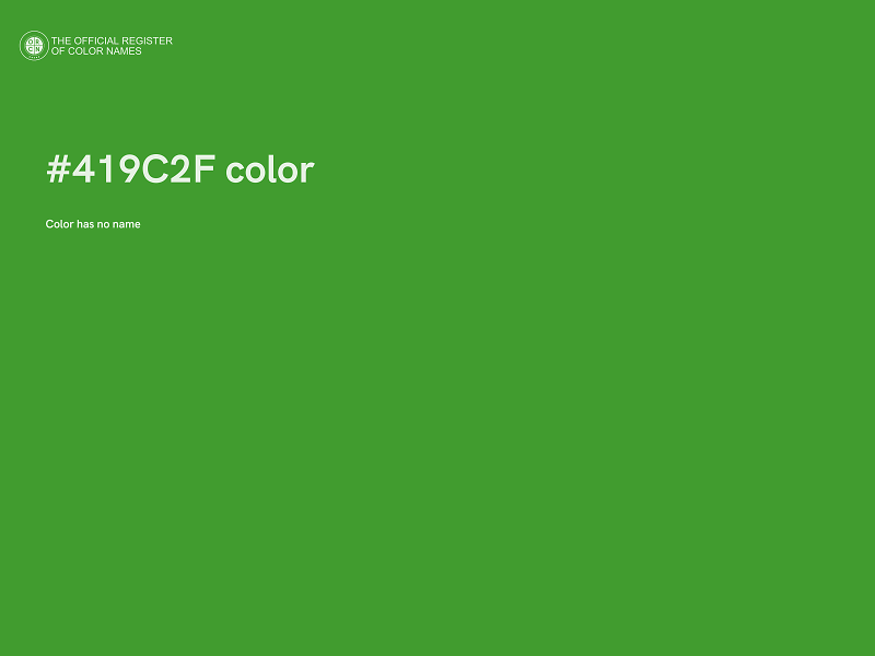 #419C2F color image