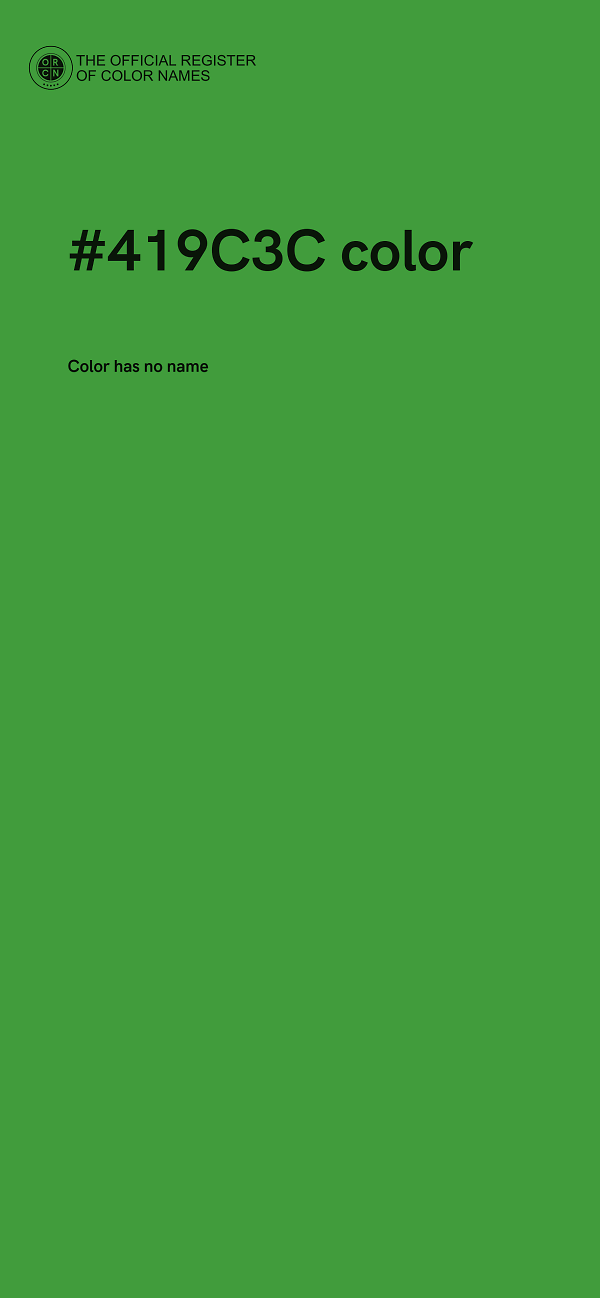 #419C3C color image