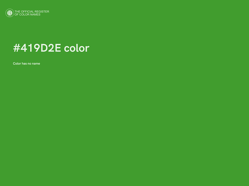 #419D2E color image