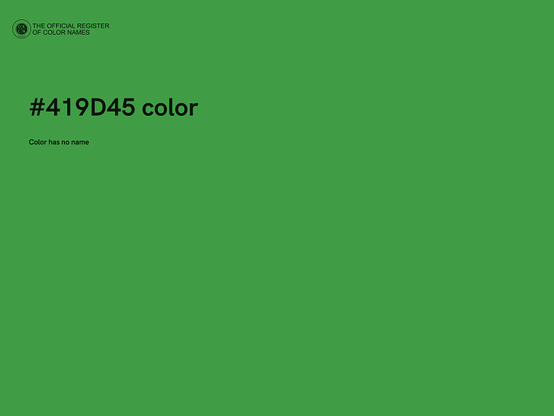 #419D45 color image