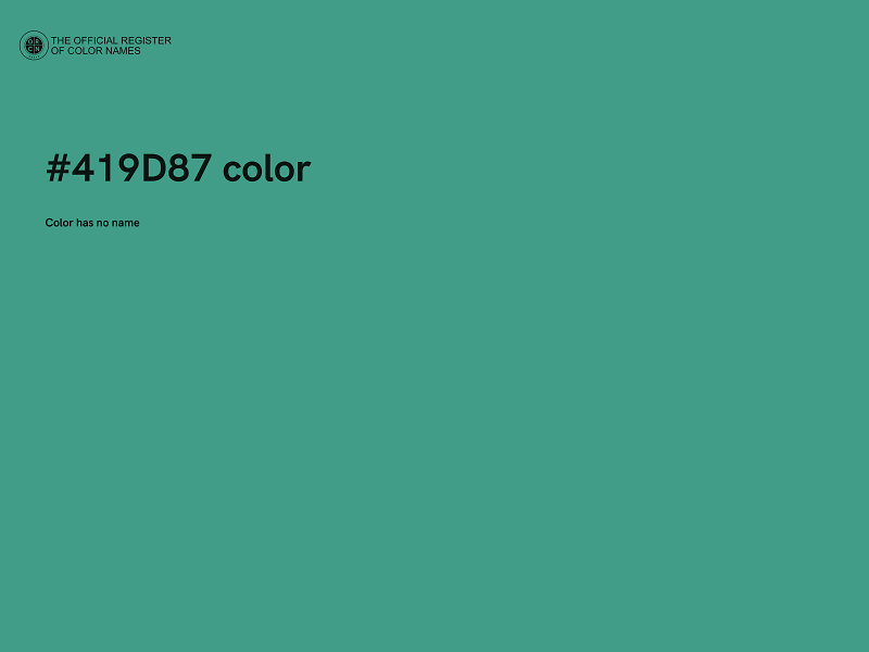 #419D87 color image