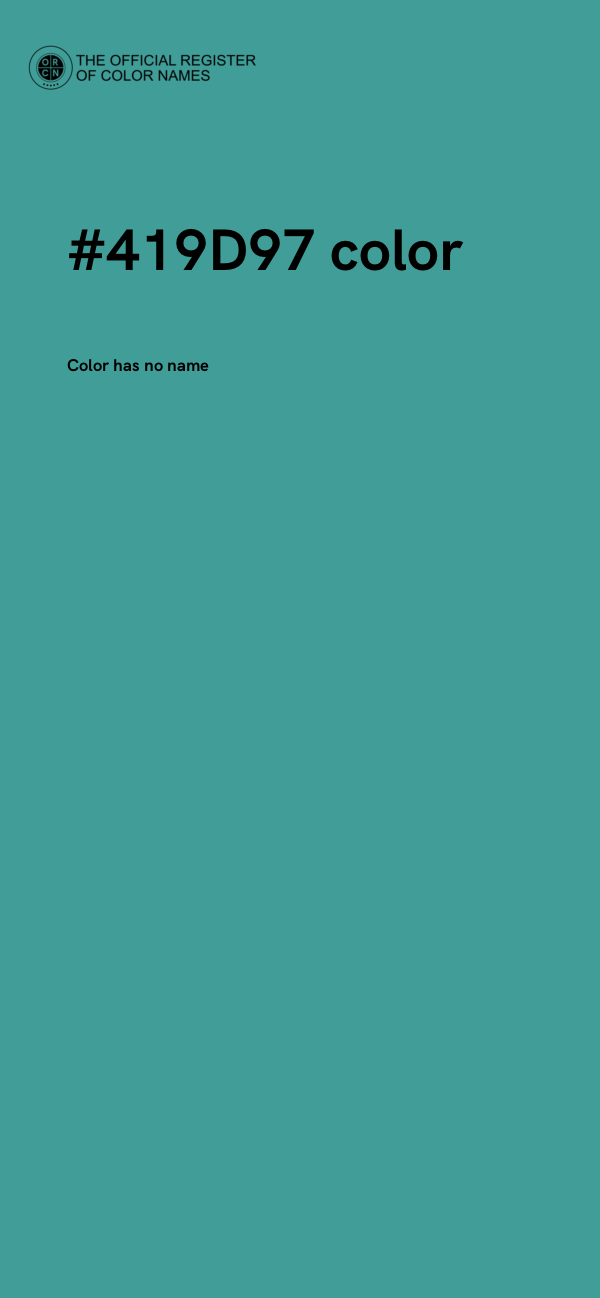 #419D97 color image