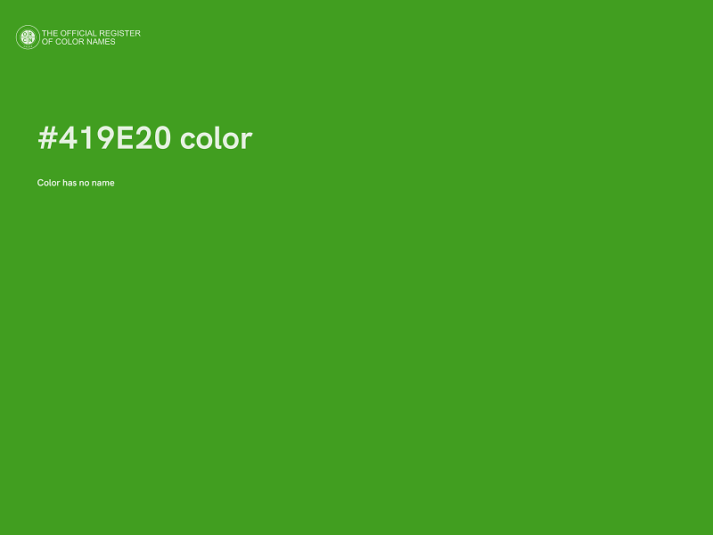 #419E20 color image