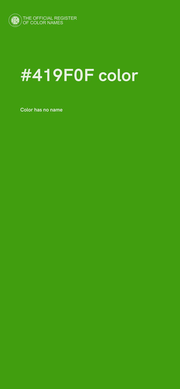 #419F0F color image