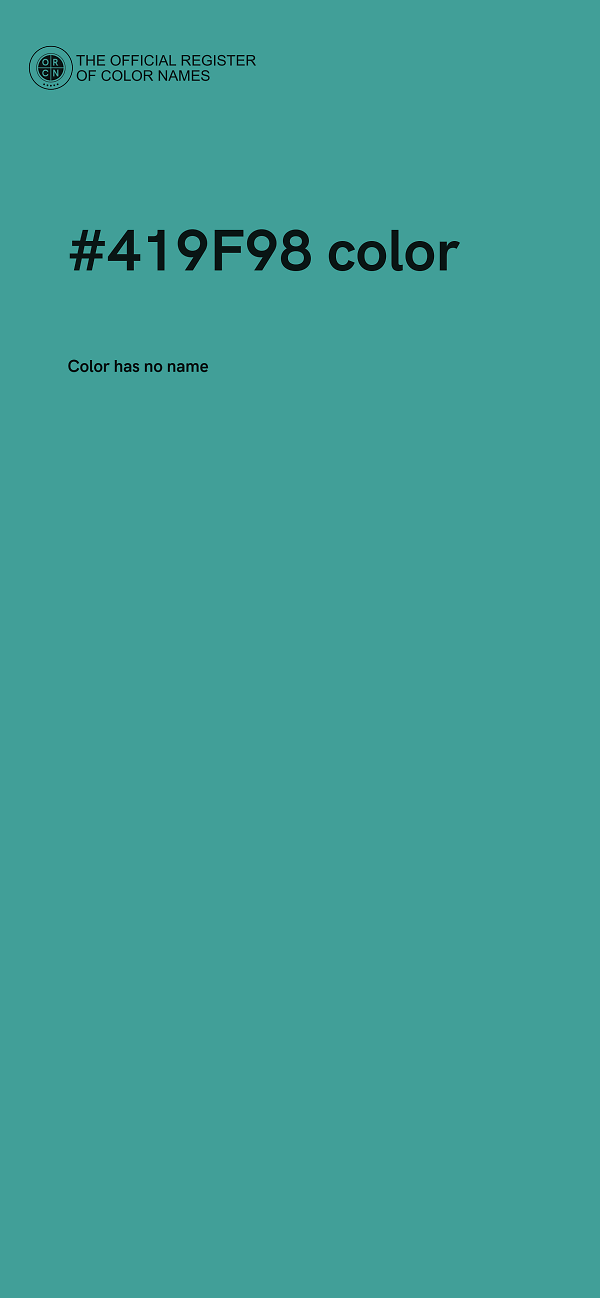 #419F98 color image