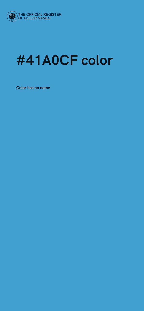 #41A0CF color image