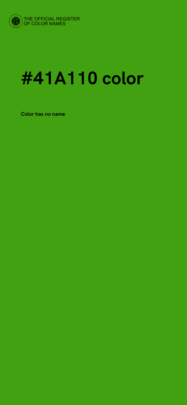 #41A110 color image
