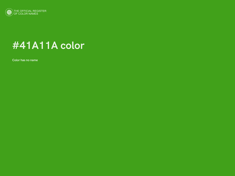 #41A11A color image