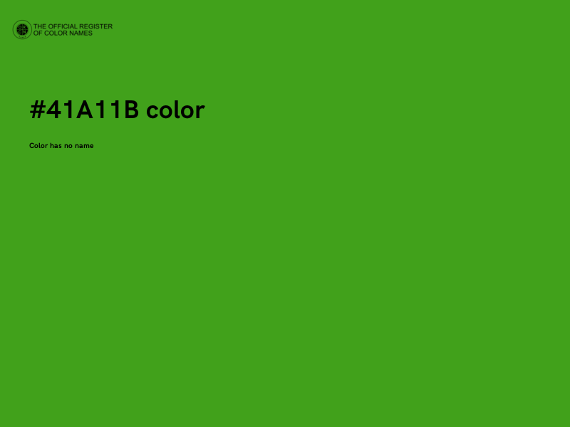 #41A11B color image