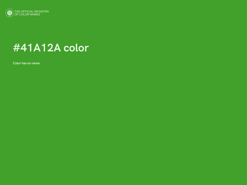 #41A12A color image