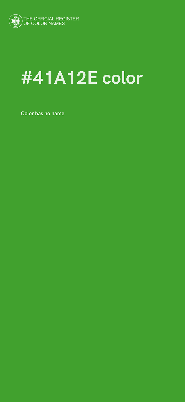 #41A12E color image