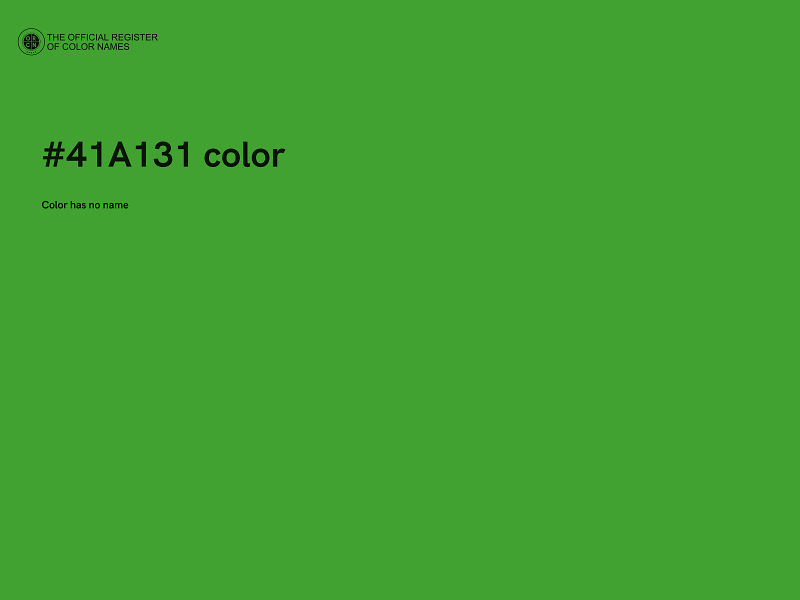 #41A131 color image