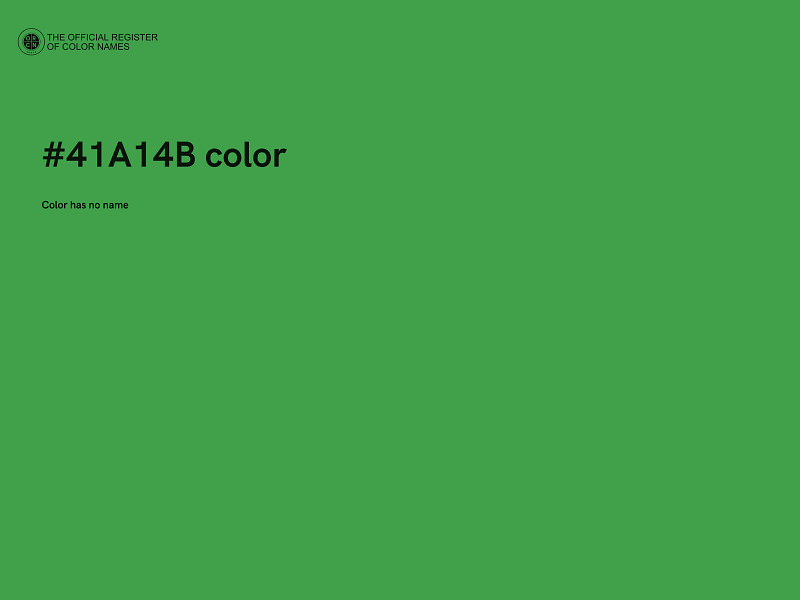 #41A14B color image