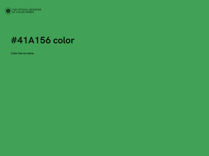 #41A156 color image