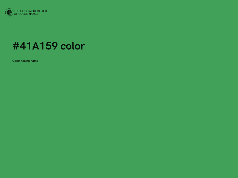 #41A159 color image