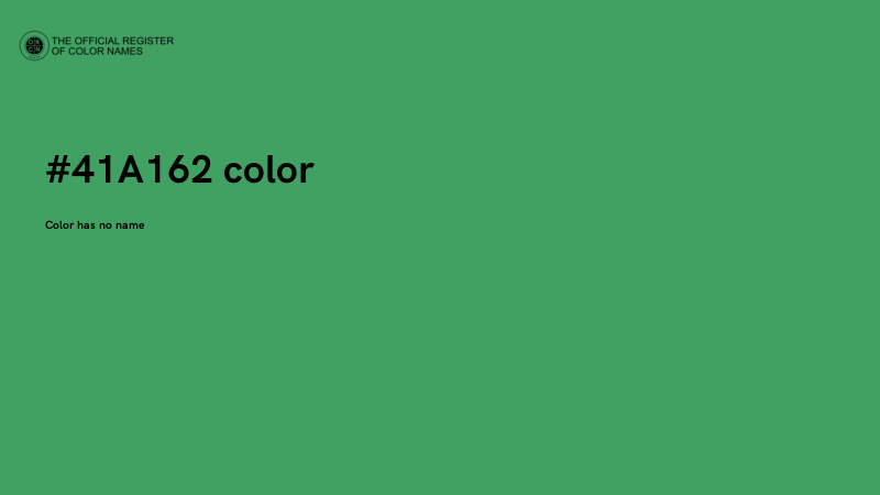 #41A162 color image