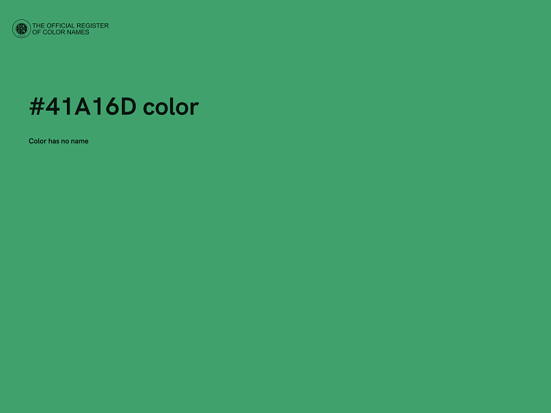 #41A16D color image