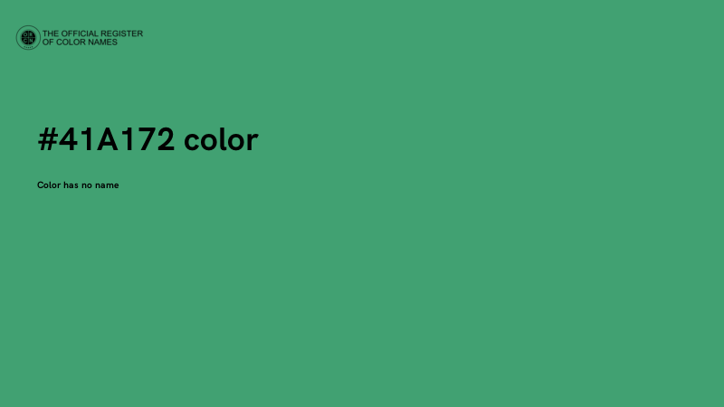 #41A172 color image