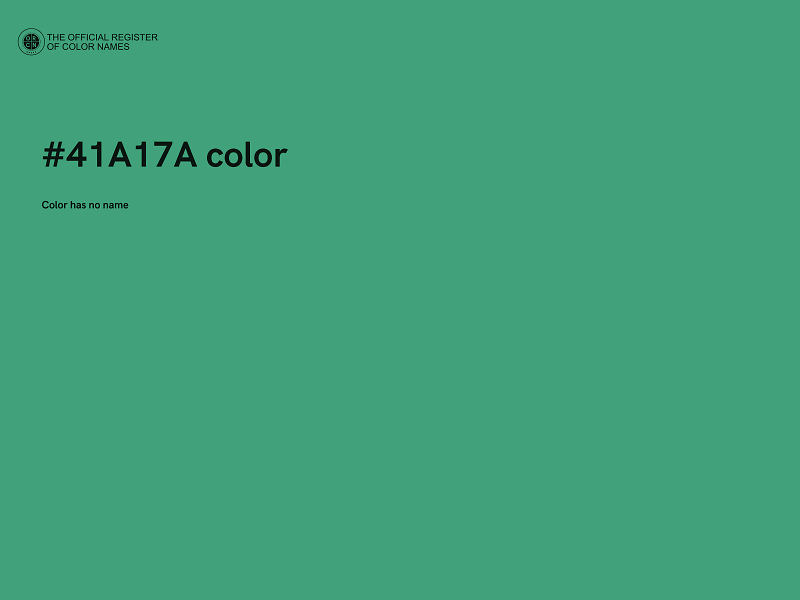 #41A17A color image