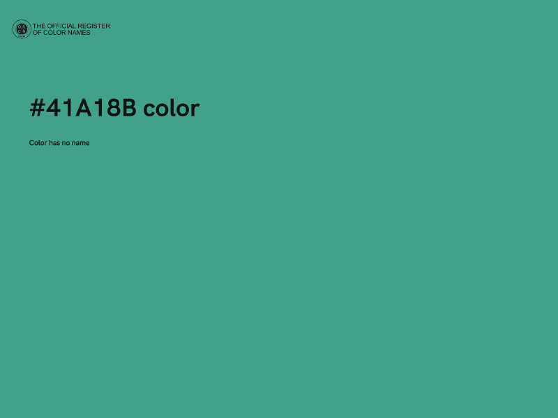 #41A18B color image