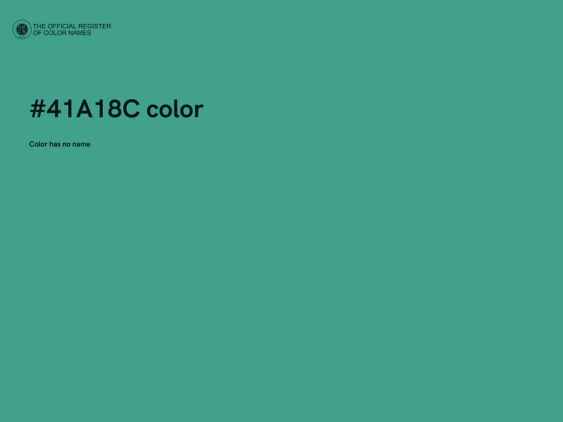 #41A18C color image