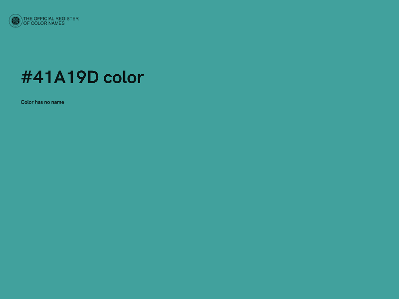 #41A19D color image