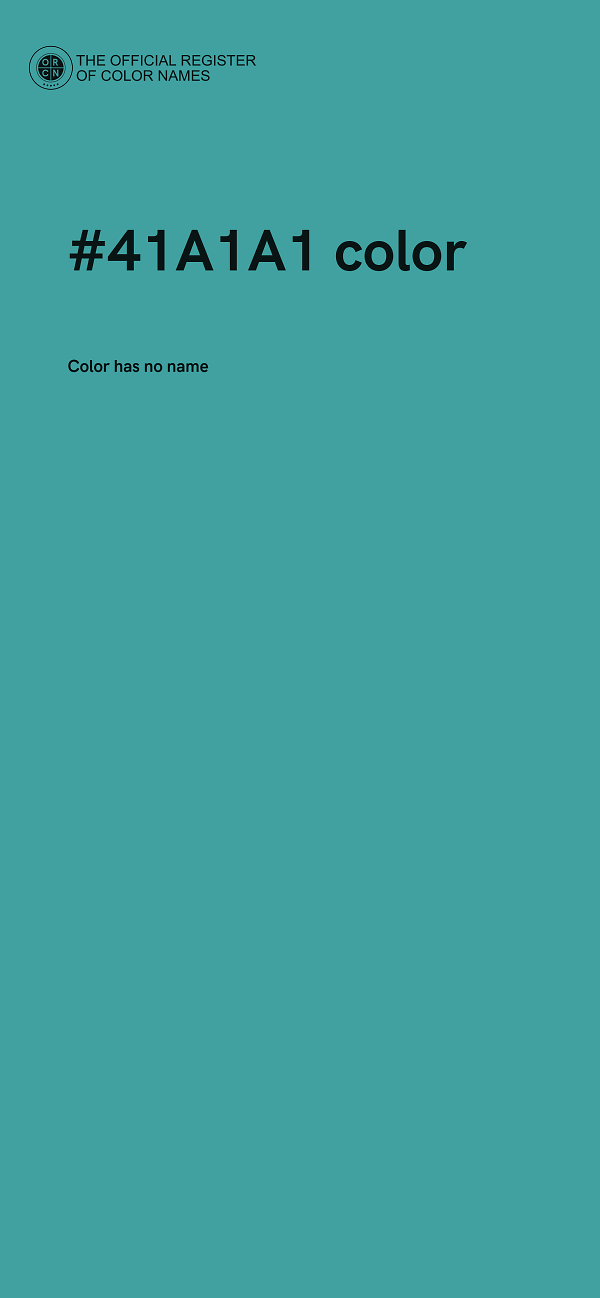 #41A1A1 color image