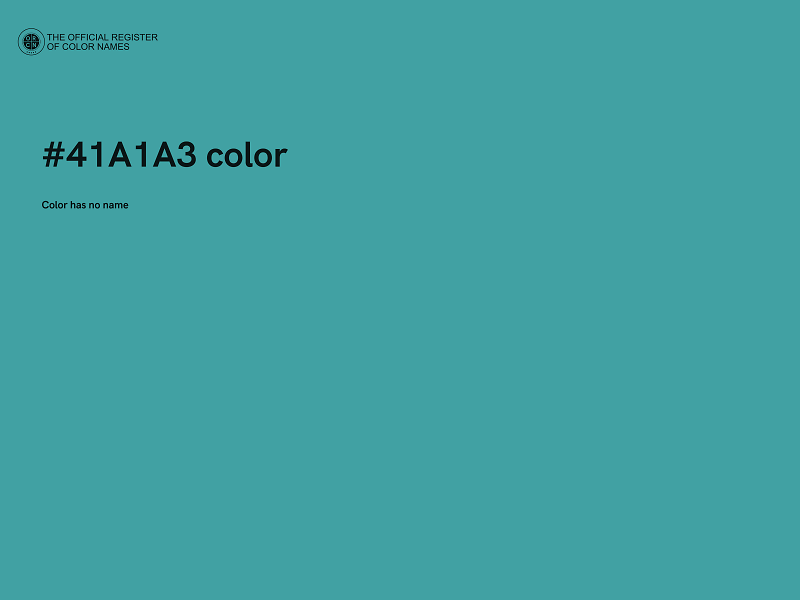 #41A1A3 color image