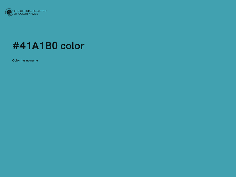 #41A1B0 color image