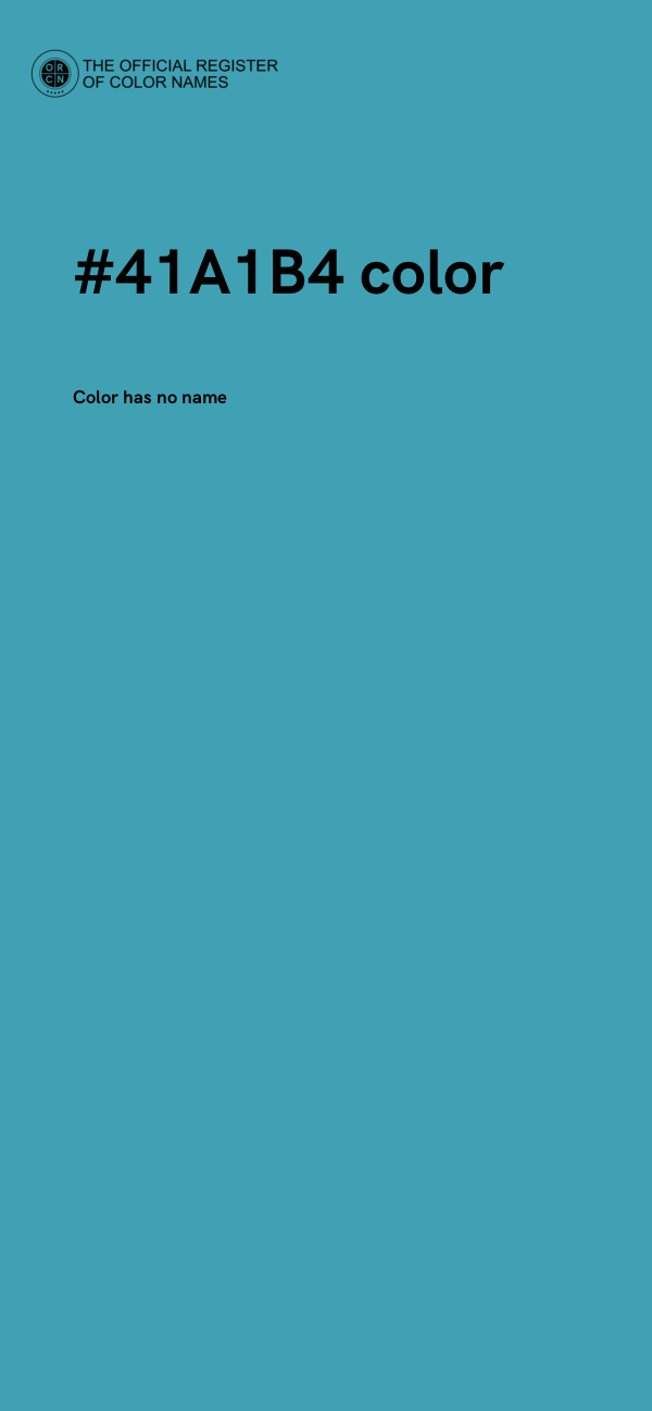 #41A1B4 color image