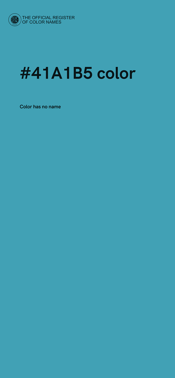#41A1B5 color image