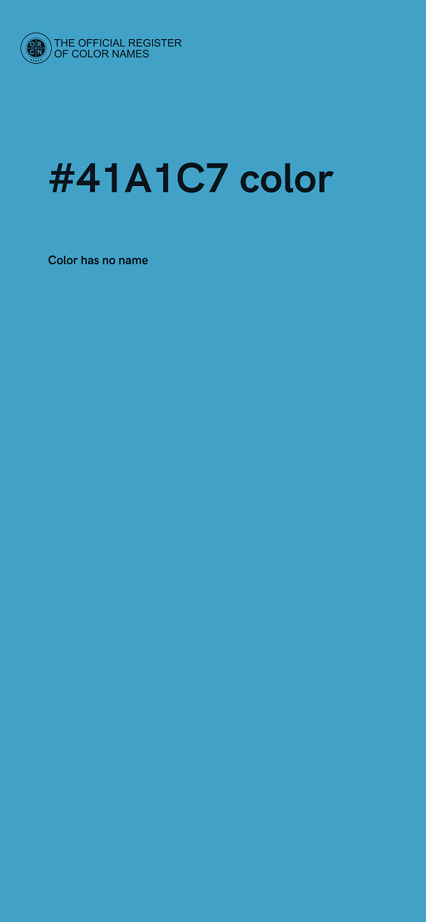 #41A1C7 color image