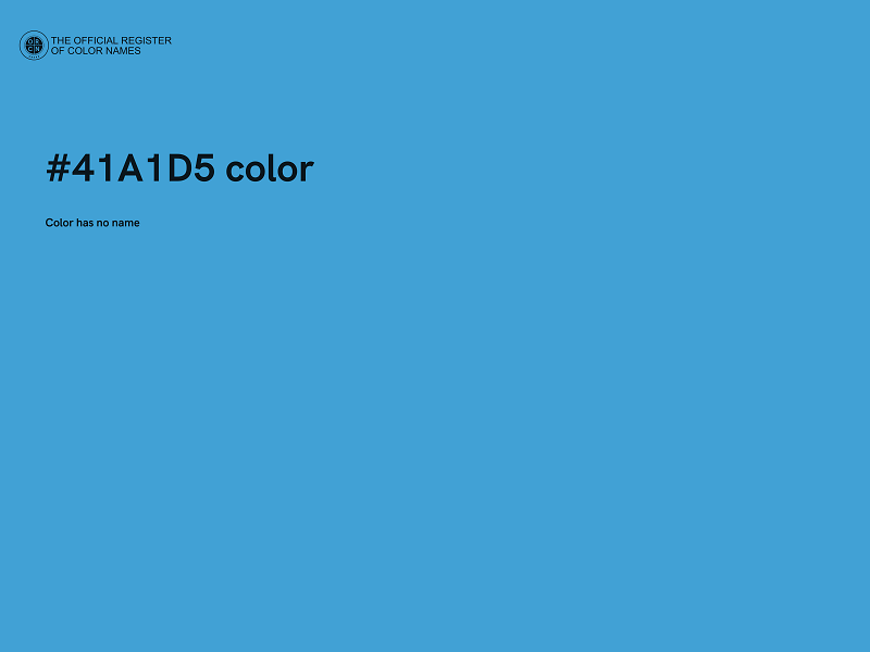 #41A1D5 color image