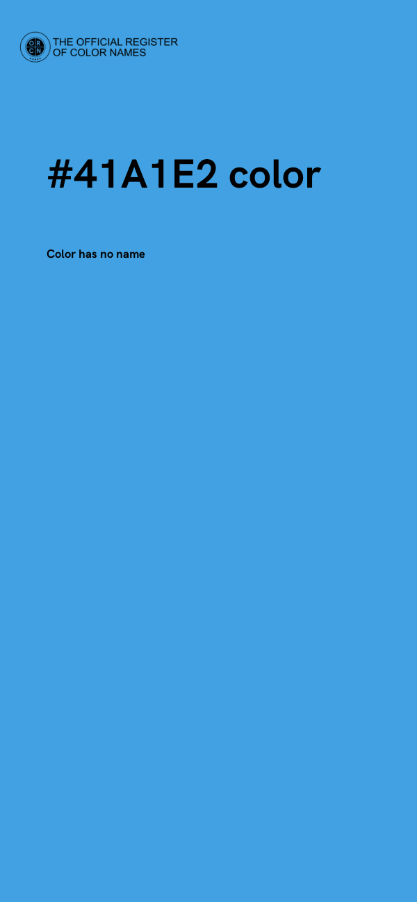 #41A1E2 color image