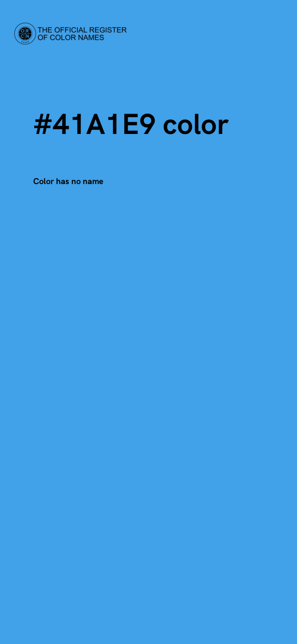 #41A1E9 color image