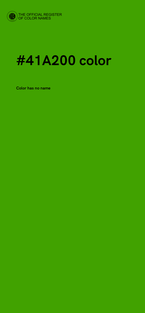 #41A200 color image