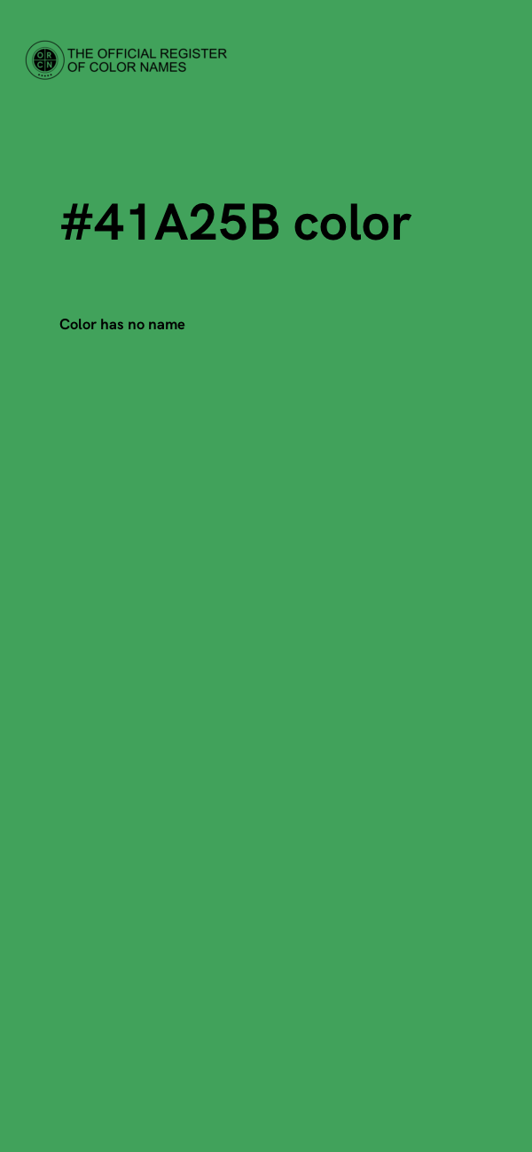 #41A25B color image