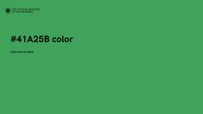 #41A25B color image