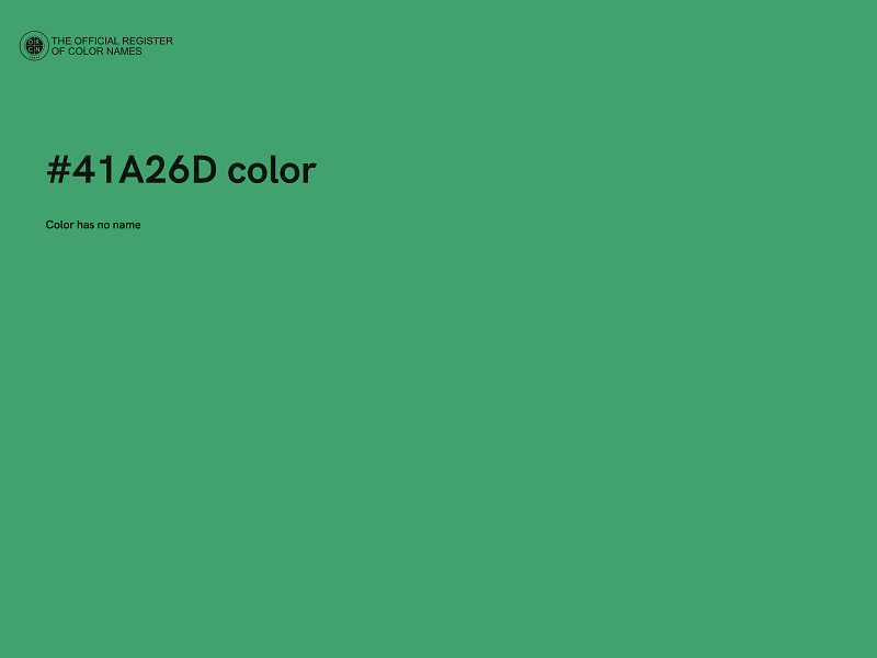 #41A26D color image