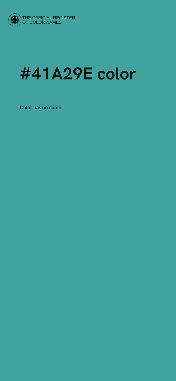 #41A29E color image