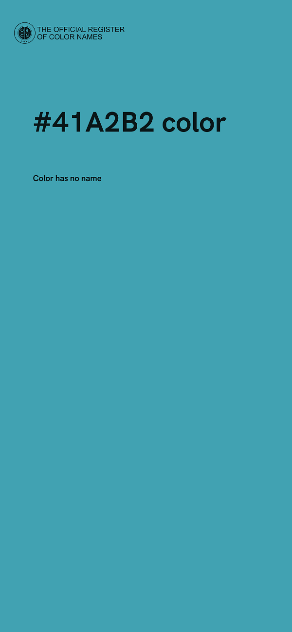 #41A2B2 color image