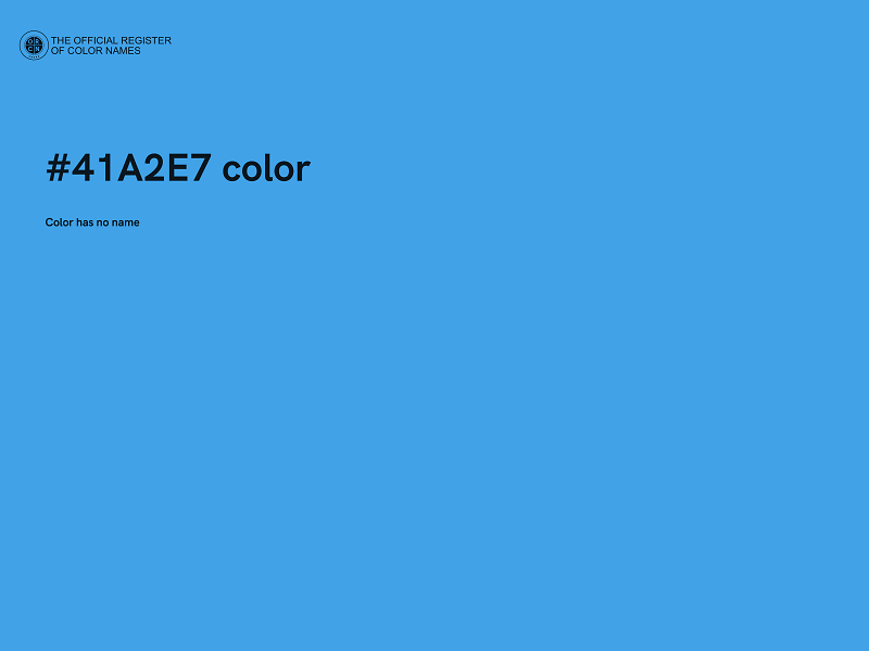 #41A2E7 color image