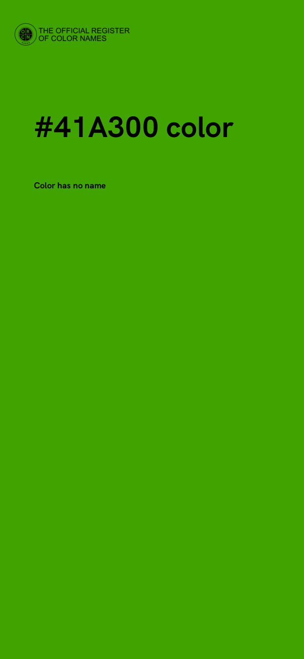#41A300 color image