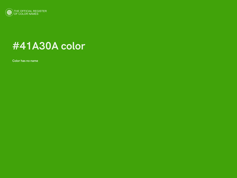 #41A30A color image