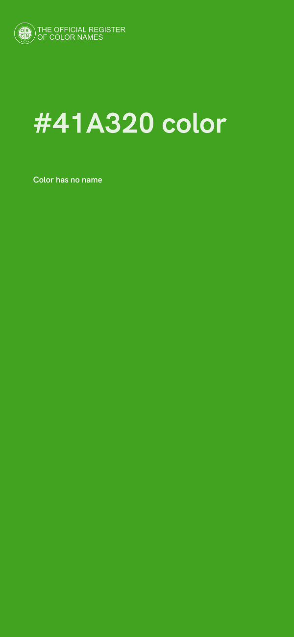 #41A320 color image