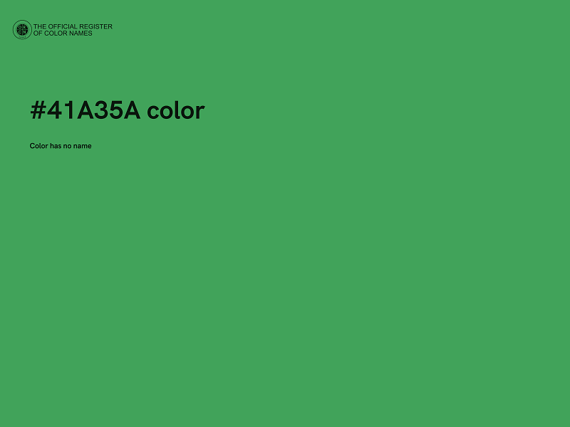 #41A35A color image