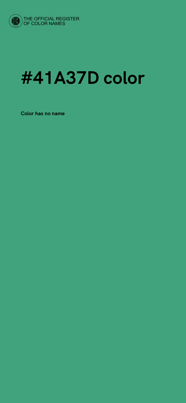 #41A37D color image